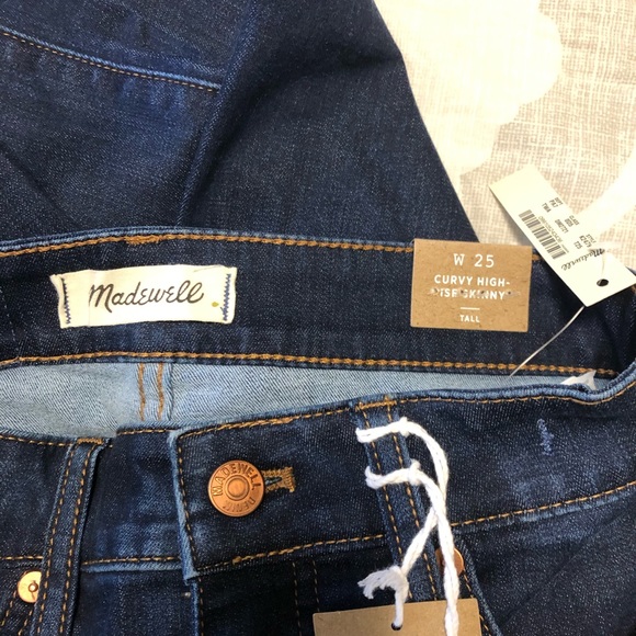 25 Tall Madewell Curvy High Rise Skinny JeanTarren - Picture 9 of 10